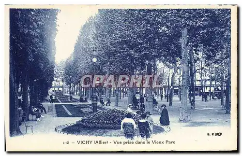 Cartes postales Vichy Vue Prise Dans Le Vieux Parc