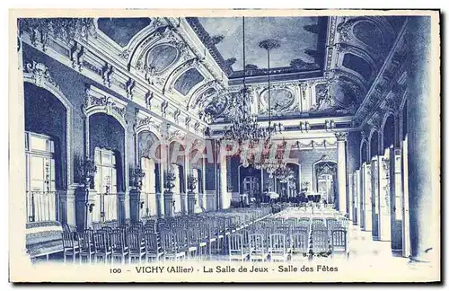 Cartes postales Vichy La Salle De Jeux Salle Des Fetes