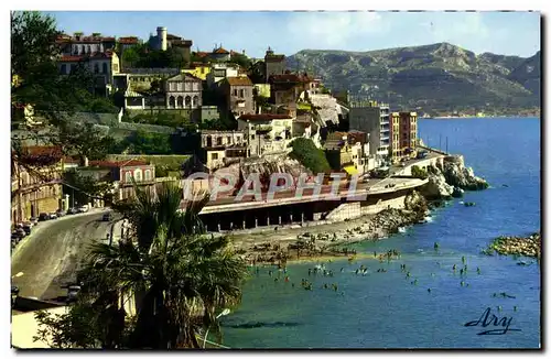 Cartes postales moderne Marseille Promenade De la Corniche Anse du prophete