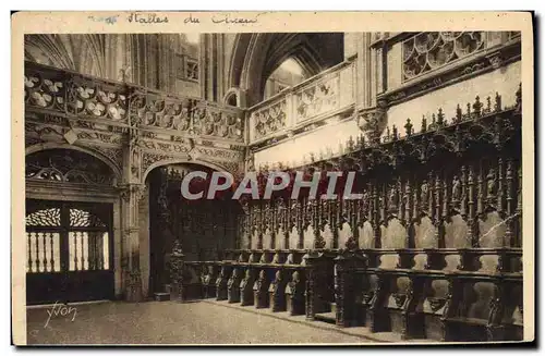 Ansichtskarte AK Bourg Eglise De Brou Les stalles du choeur