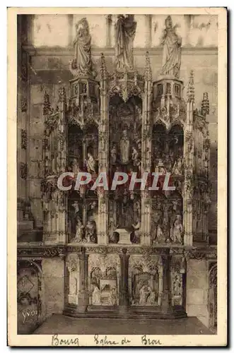 Ansichtskarte AK Bourg Eglise de Brou Retable en marbre de la chapelle de la vierge