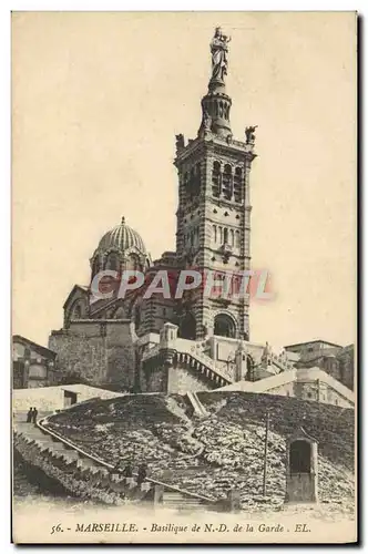 Cartes postales Marseille Basilique ND De La Garde