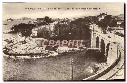 Ansichtskarte AK Marseille La Corniche Pont De La Fausse Monnaie