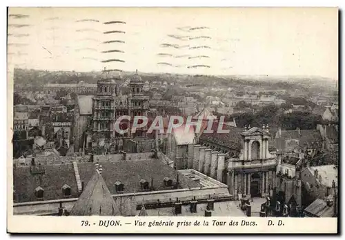 Ansichtskarte AK Dijon Vue Generale Prise De La Tour Des Ducs