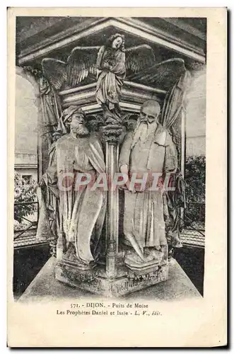 Cartes postales Dijon Puits De Moise Les prophetes Daniel et Isaie