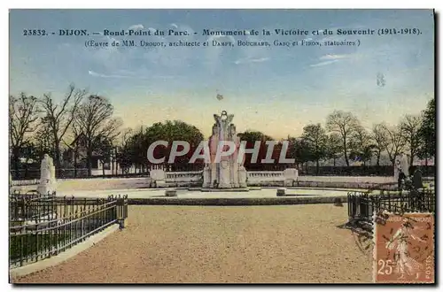 Cartes postales Dijon Rond Point Du Parc Monument De La Victoire et du souvenir