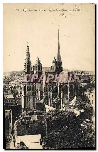 Cartes postales Dijon Vue Prise De I&#39Eglsie Saint Jean