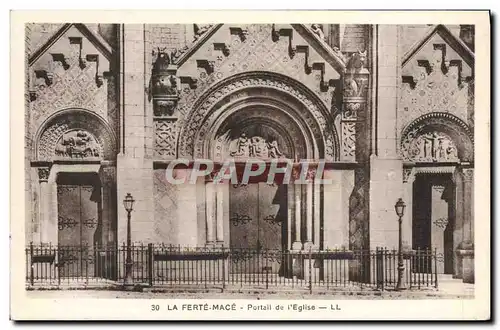Cartes postales La Ferte Mace Portail De I'Eglise
