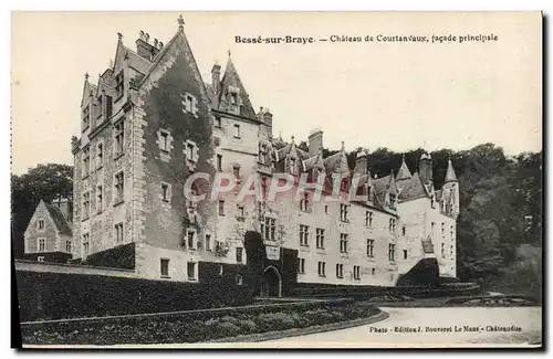 Cartes postales Besse Sur Braye Chateau De Courtanvaux Facade Principale