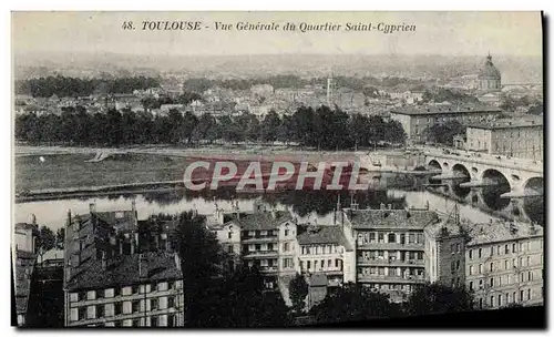 Cartes postales Toulouse Vue Generale Du Quartier Saint Cyprien