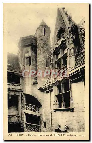 Ansichtskarte AK Dijon Escalier Lucarnes De I&#39Hoel Chambellan