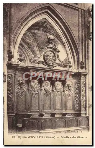 Cartes postales Eglise D&#39Avioth Stalles Du Choeur