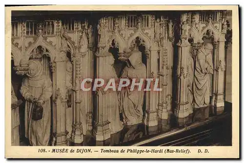 Cartes postales Musee De Dijon Tombeau De Philippe Le Hardi Bas-relief