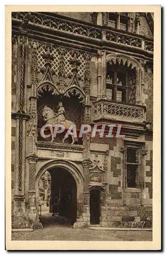 Cartes postales La Douce France Chateaux De La Loire Blois Aile Louis XII Le portail