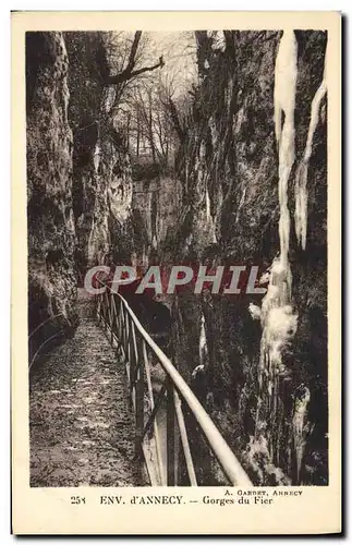 Cartes postales Env D&#39Annecy Gorges Du Fier