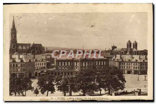 Ansichtskarte AK Metz Vue Prise De La Cathedrale