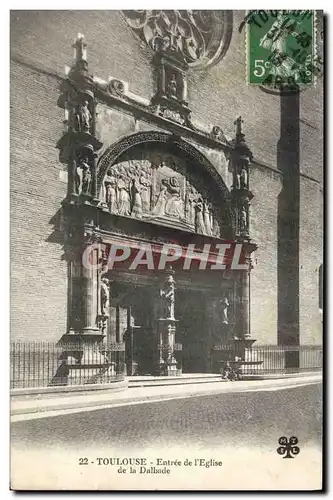 Cartes postales Toulouse Entree De I&#39Eglise de la Dalbade