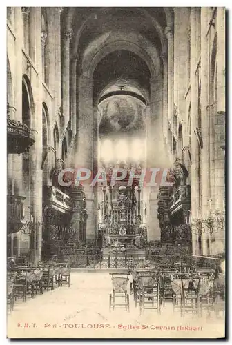 Ansichtskarte AK Toulouse Eglise St Cernin Interieur Sernin