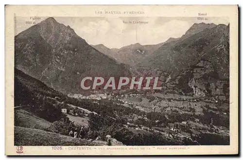 Cartes postales Cauterets Vue d&#39ensemble prise de la Reine Hortense