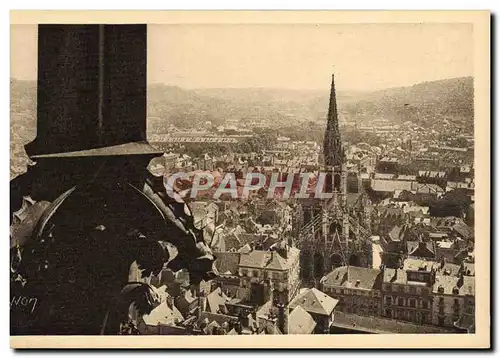 Cartes postales Rouen Panorama Sur La Cote Sainte Catherine