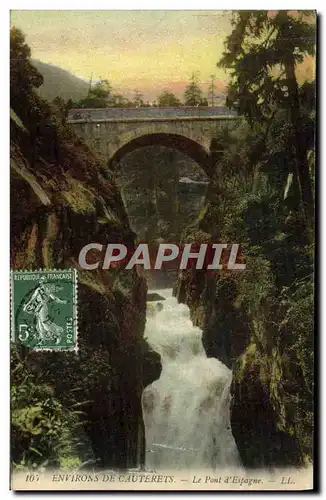 Cartes postales Environs De Cauterets Le Pont D&#39Espagne