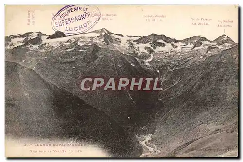 Cartes postales Luchon Superbagneres Vue sur la vallee du Lys