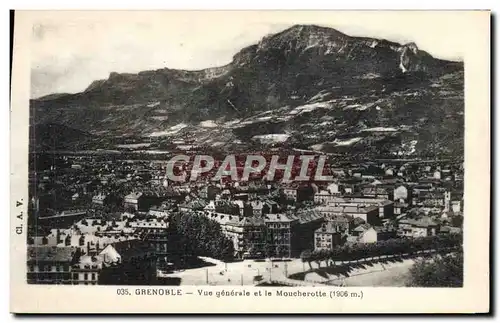 Cartes postales Grenoble Vue Generale Et Le Moucherotte