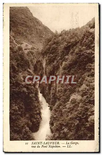 Ansichtskarte AK Saint Sauveur La Gorge Vue Du Pont Napoleon