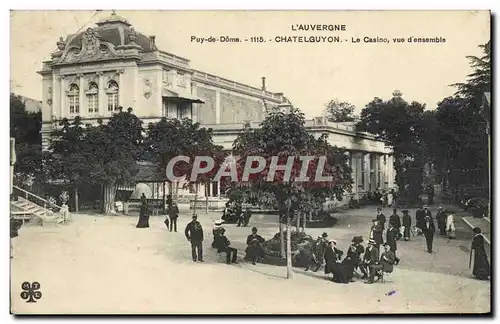 Cartes postales L&#39Auvergne Puy De Dome Chatelguyon Le casino Vue d&#39ensemble