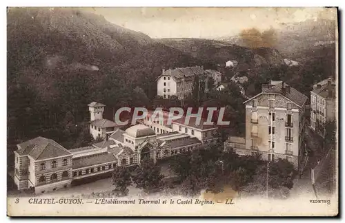 Cartes postales Chatel Guyon L&#39Etablissement Thermal Et Le Castel Regina