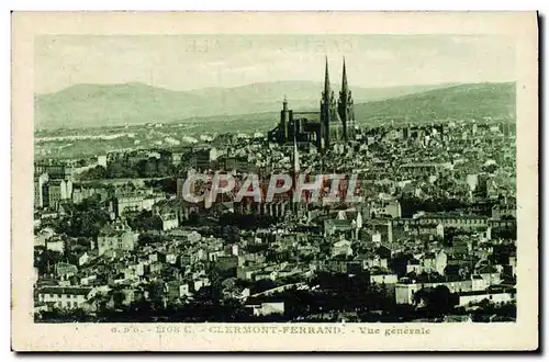 Cartes postales Clermont Ferrand Vue Generale