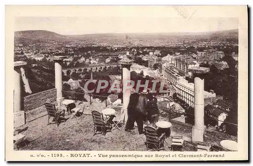 Cartes postales Royat Vue Panoramique Sur Royat et Clermont Ferrand