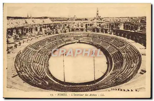 Cartes postales Nimes L&#39Interieur Des Arenes