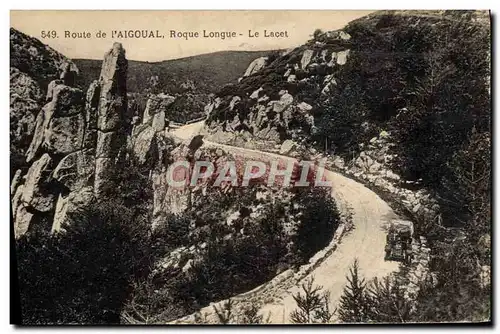 Cartes postales Route De I'Aigoual Roque Longue Le lacet