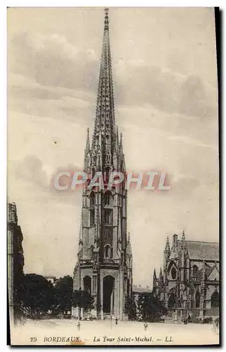 Cartes postales Bordeaux La Tour Saint Michel