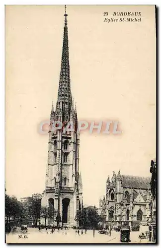 Cartes postales Bordeaux Eglise St Michel