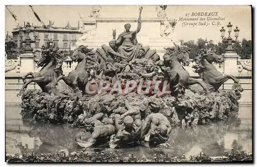 Cartes postales Bordeaux Monument Des Girondins