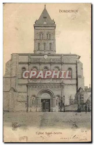 Cartes postales Bordeaux Eglise Saint Seurin