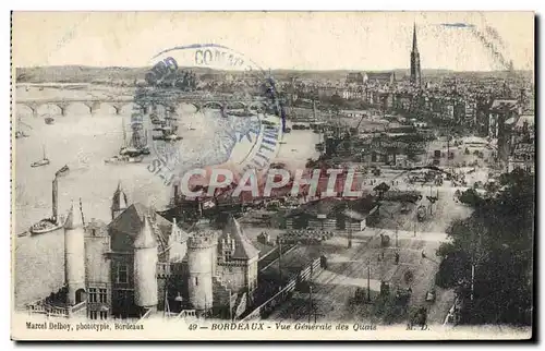 Cartes postales Bourdeaux Vue Generale Des Quais