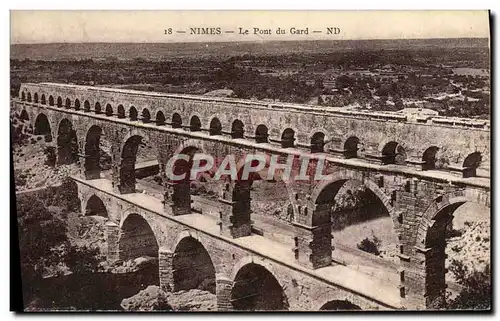 Cartes postales Nimes Le Pont Du Gard