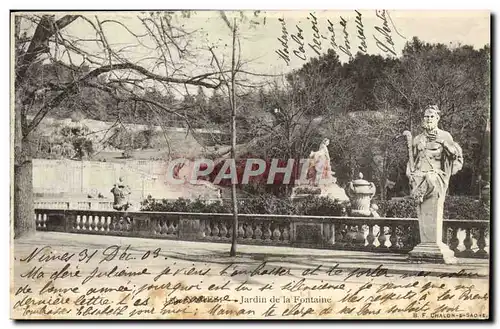 Cartes postales Nimes Jardin De La Fontaine