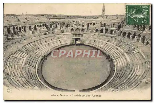 Cartes postales Nimes Interieur Des Arenes