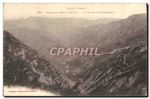 Ansichtskarte AK Massif Du Mont Aigoual La Vallee De Valleraugue