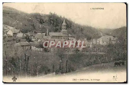 Cartes postales L&#39Auvergne Orcival Le Village