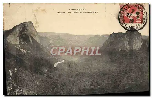 Cartes postales L&#39Auvergne Roches Tuiliere Et Sanadoire