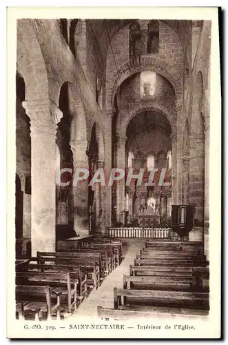 Cartes postales Saint Nectaire Interieur De I&#39Eglise