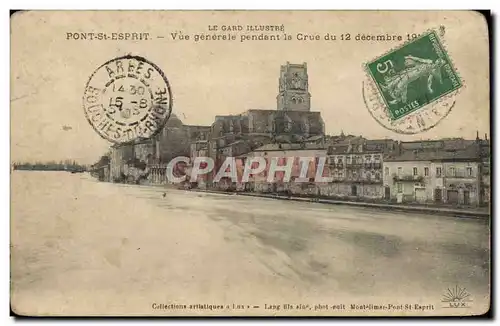 Cartes postales Pont St Esprit Vue Generale Pendent La Cure du 12 decembre