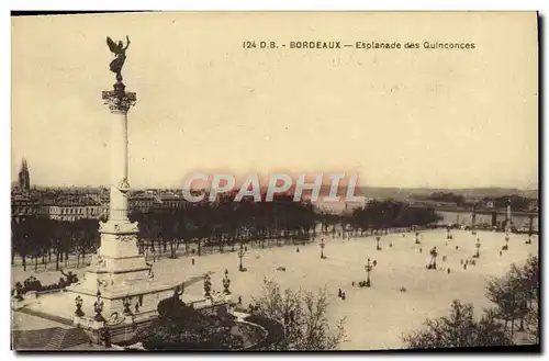 Ansichtskarte AK Bordeaux Esplanade Des Quinconces