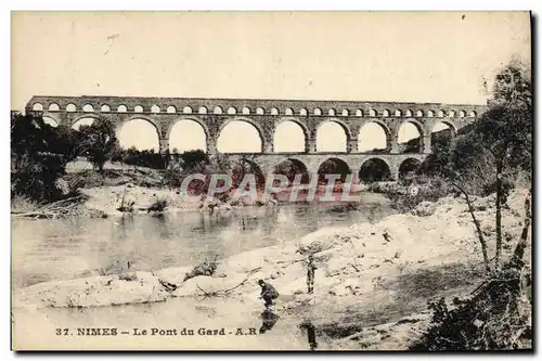 Cartes postales Nimes Le Pont Du Gard