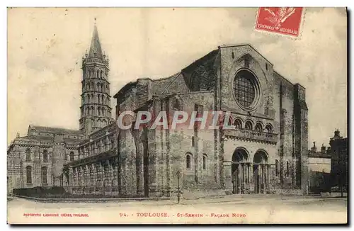 Cartes postales Toulouse St Sernin Facade Nord